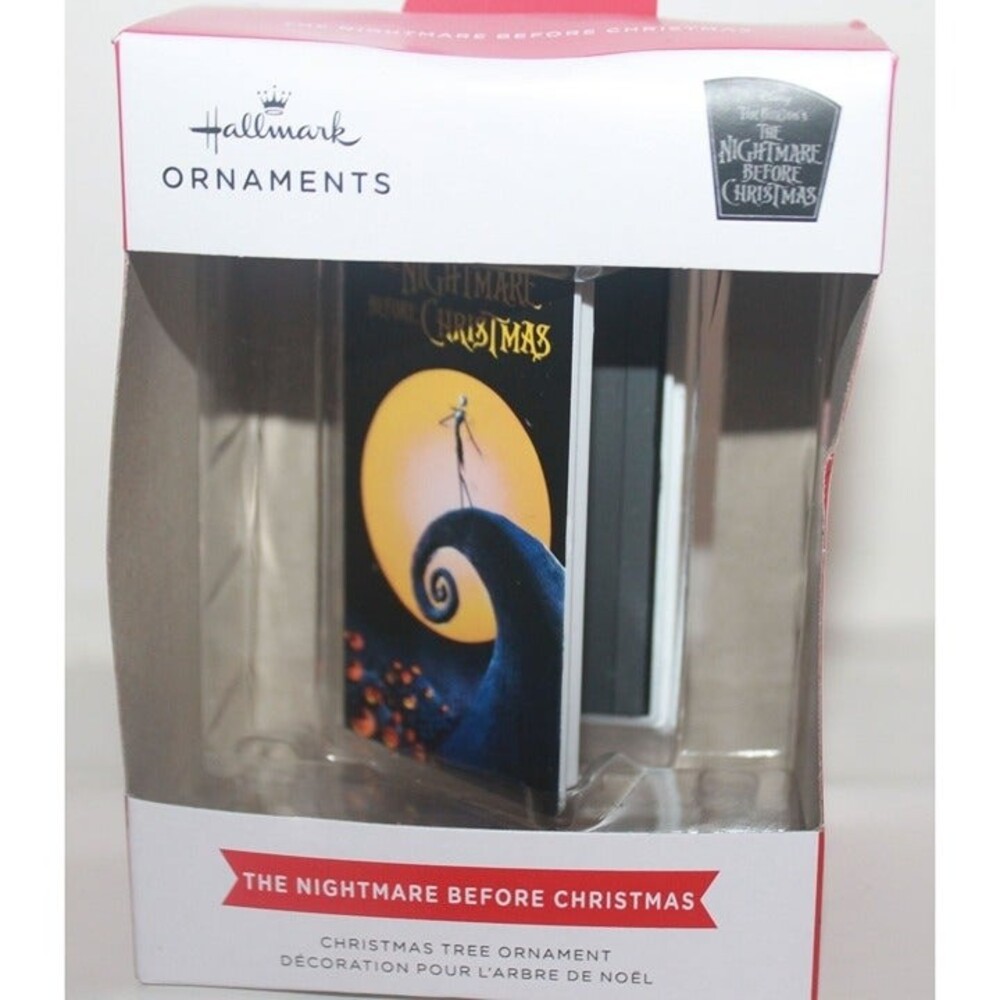 Hallmark Nightmare Before Christmas Nightmare Book Christmas Tree Ornament READ